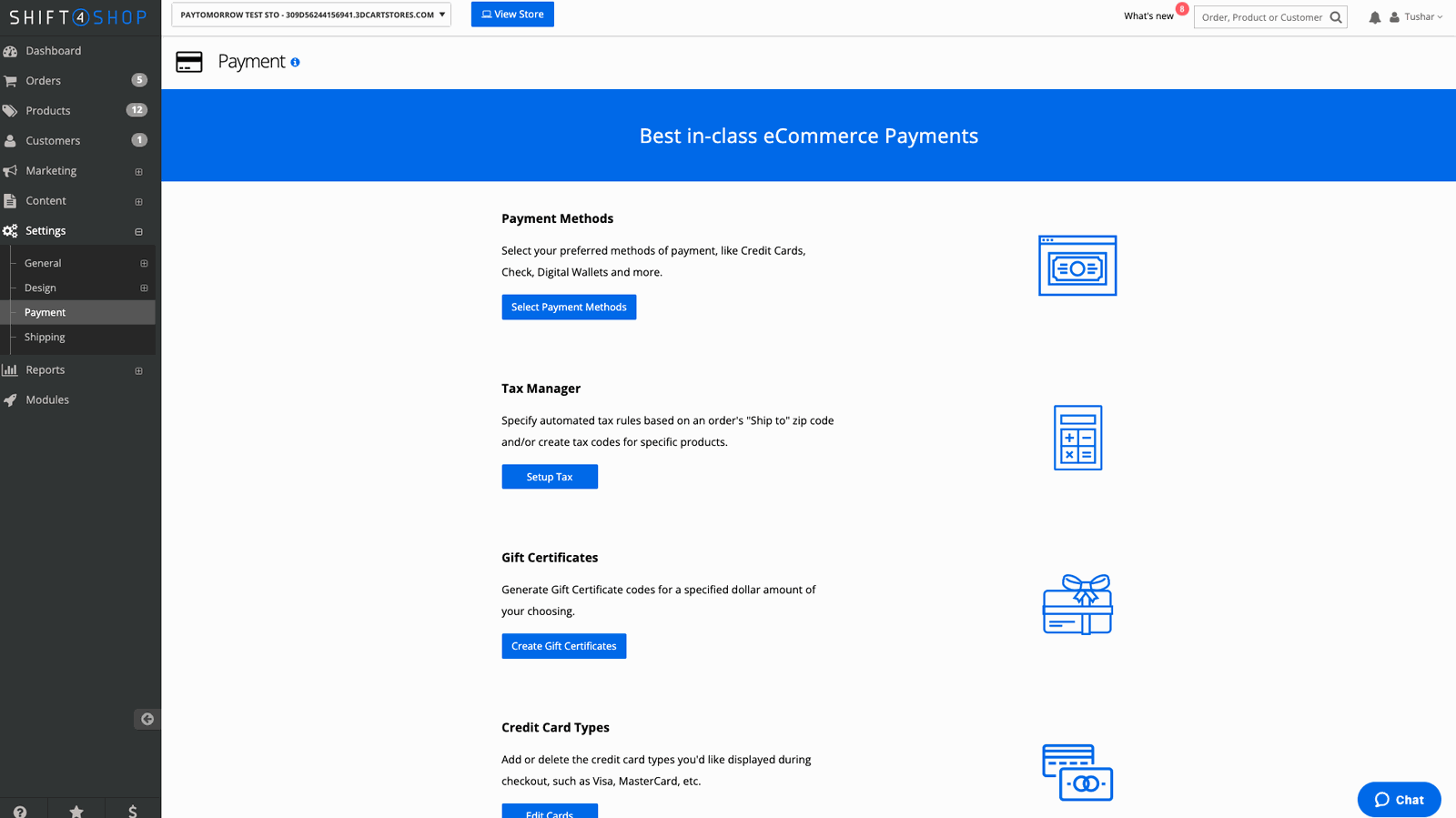 Payment method list