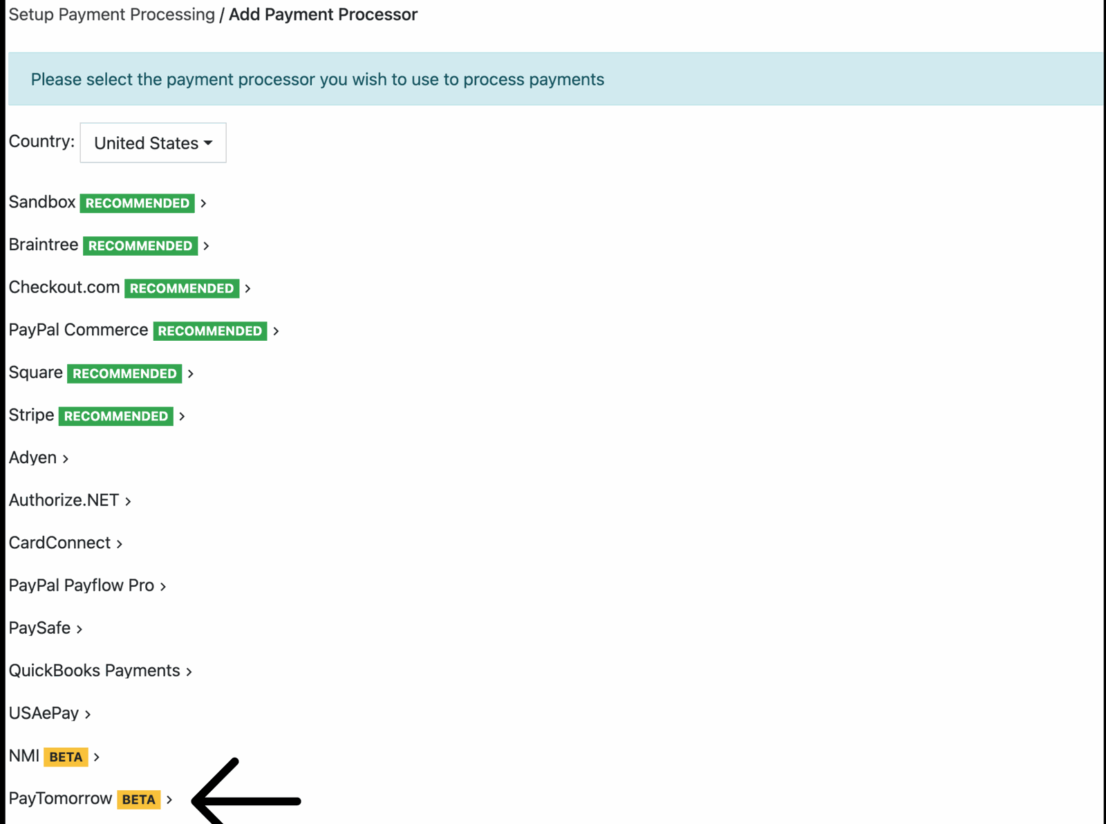 Choosing PayTomorrow